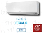 Climatizzatore Condizionatore Daikin Bluevolution Inverter Serie PERFERA WALL 12000 BTU FTXM35R R-32 Wi-Fi Integrato Classe A+++ Garanzia Italiana