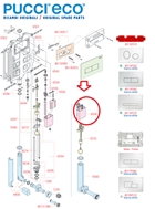 Galleggiante Cassetta Bagno Wc Incasso Gruppo Valvola Eco Sara Pucci 80006550